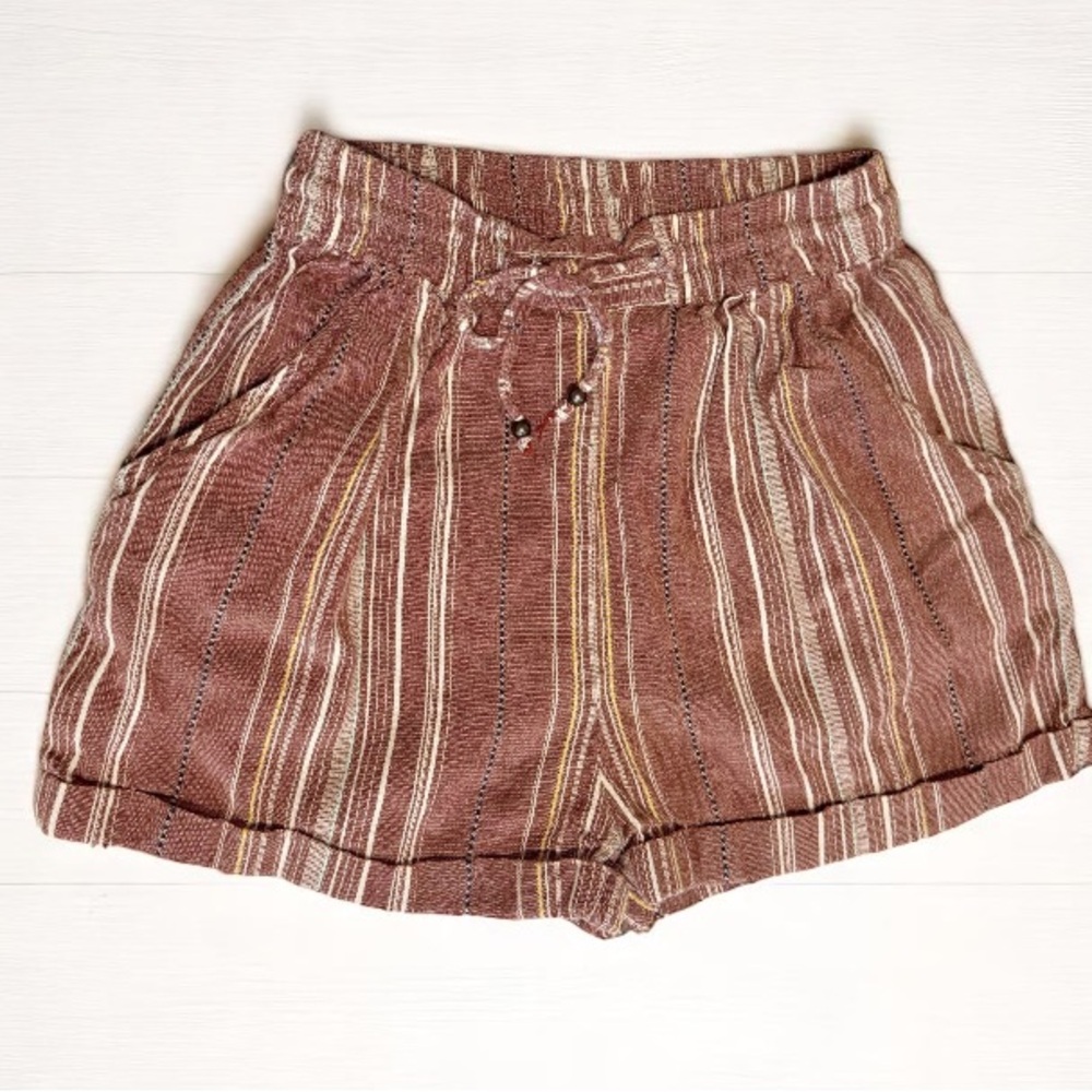 Angie High Waist Textured Shorts